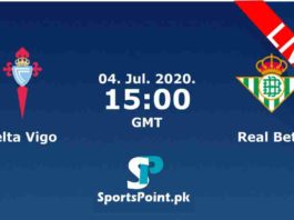 real betis vs celta vigo 2020
