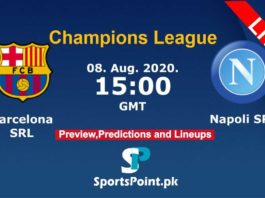 Barcelona vs Napoli live streaming champions league