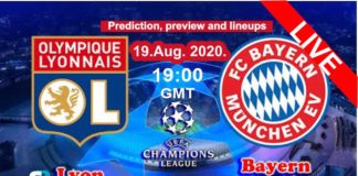 Lyon vs Bayern live streaming champions league 2020