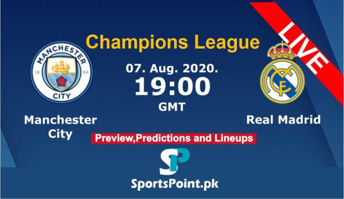 Manchester City vs Real Madrid live streaming champions league