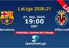 Barcelona vs Villarreal live streaming 27-9