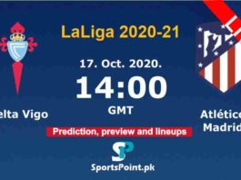 Celta Vigo vs Atlético Madrid live streaming 17-10-20