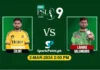 Peshawar Zalmi vs Lahore Qalandars live score match 17 PSL 9