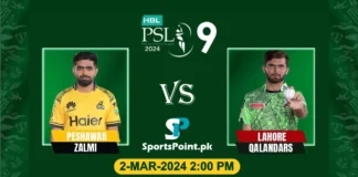 Peshawar Zalmi vs Lahore Qalandars live score match 17 PSL 9
