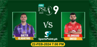 Quetta Gladiators vs Islamabad United live match today