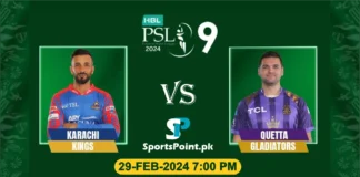 karachi kings vs Quetta Gladiators live score psl 2024 match 16