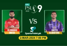 Islamabad United vs Quetta Gladiators live score match 18 psl 9 (1)